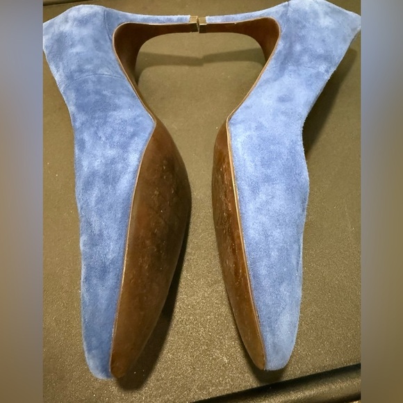 Elegant Blue Cole Haan Suede Pumps Party Wedding Guest Formal Semi Formal Chic - Picture 7 of 9